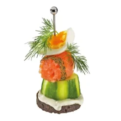 Drinkshakers & Drinkverktyg-Stålspett för snacks och cocktails Cilio Cocktail 6 st. längd 10,5 cm