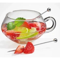 Drinkshakers & Drinkverktyg-Stålspett för snacks och cocktails Cilio Cocktail 6 st. längd 10,5 cm