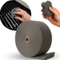 Stålull 1 kg för rengöring av grillar och galler, polering, rengöring