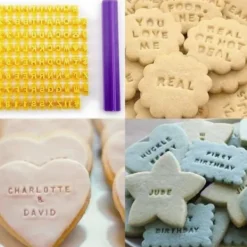 Bakning-Stämpel till bakning - Bokstäver / Alfabetet