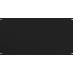 vidaXL Stänkskydd 2 st svart 80x50 cm härdat glas