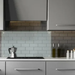 Stänkskydd för kök, 40x90 cm, Transparent