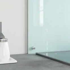 Spisar-Stänkskydd i härdat glas - Värmebeständigt och reptåligt | Färg: Vit | Storlek: 70x60 cm