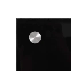 Stänkskydd i härdat glas 2-pack | Färg: Svart | Storlek: 70x50 cm