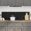 Mattor & Galler Till Diskhoar-Stänkskydd 2-pack härdat glas - Praktiskt och dekorativt | Färg: Svart | Storlek: 70x40 cm