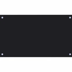 Mattor & Galler Till Diskhoar-Stänkskydd 2-pack härdat glas - Praktiskt och dekorativt | Färg: Svart | Storlek: 70x40 cm