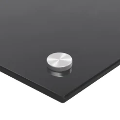 Mattor & Galler Till Diskhoar-Stänkskydd 2-pack härdat glas - Praktiskt och dekorativt | Färg: Svart | Storlek: 70x40 cm