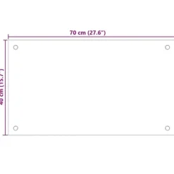 Mattor & Galler Till Diskhoar-Stänkskydd 2-pack härdat glas - Praktiskt och dekorativt | Färg: Svart | Storlek: 70x40 cm