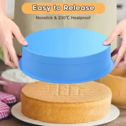 Bakning-Stor Rund Bakform Silikon Tårtform 23cm