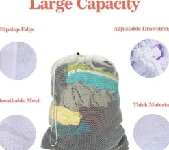 Stor tvättpåse 60x90 cm Vit 1-pack