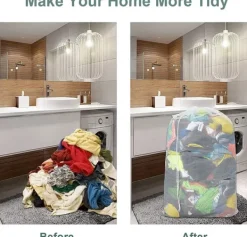 Stor tvättpåse 60x90 cm Vit 1-pack