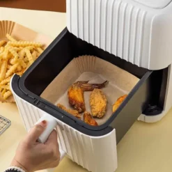 Bakning-STORPACK Fyrkantiga Air Fryer Papper 300-pack för Luftfritös 17cm