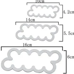 STRAIGHT ROSE utstickare, set med 3 utstickare