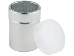 Sockerströare-Strødåse rund Ø5.5xH7.5cm 0.15ltr rustfri stål PP låg,stk