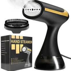 Ångpressar-Strykmaskin, Bärbar, 1500W Effekt,EU, svart