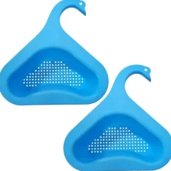 2st/set Diskbänk Avloppskorg Grönsakfrukttvätt Triangel kökspryl