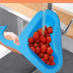 2st/set Diskbänk Avloppskorg Grönsakfrukttvätt Triangel kökspryl