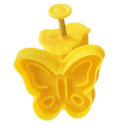 4st/set Plastutskärare Söt Fjäril Kanin Kyckling Påskägg Form Fondant Utskärare Kexkaka Mögel