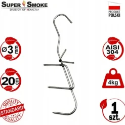 Matrökare-Super Smoke Rökkrok för Fisk 3mm Standard