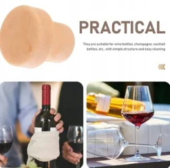 Flaskstopp & Flaskförslutare-SVAMPKAPP 1 st. FLASKSTOPP 19mm ITALIENSK PRODUKT CERTIFIERAD