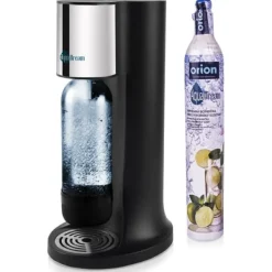 Kolsyremaskin-Svart AquaDream kolsyrasifon för kolsyravatten, patronset