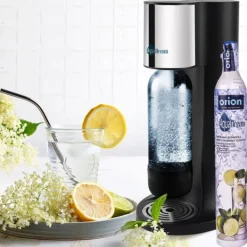 Kolsyremaskin-Svart AquaDream kolsyrasifon för kolsyravatten, patronset