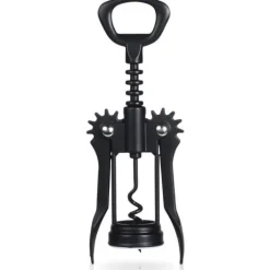 Korkskruvar-Svart metall korkskruv vinflasköppnare Traditionell