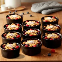 Tallrikar & Bordsserviser-Svarta porslinsskålar 260 ml 10 st.