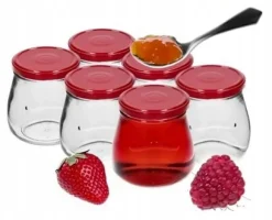 Syltburkar med lock 6 st 500 ml