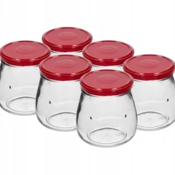 Syltburkar med lock 6 st 500 ml