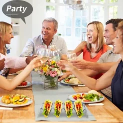 Tacohållare Set med 2, Premium Tacoställ i rostfritt stål för barn, hårda eller mjuka tacos