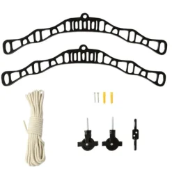 Takhängd Tvättställning - Svart - 1,8 m | Torkställning i Trä Torkhiss Takmonterad Snedtak Horisontellt Tak Hängande Modern Design Stilren Svart Beige | CDON