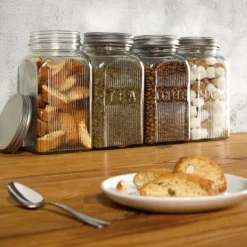 Tala Förvaringsburkar-Glasburk med lock Kaffe 1250 ml
