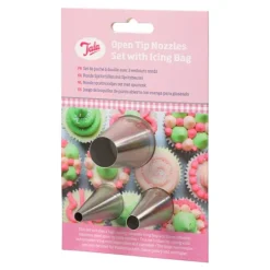 Tala Spritspåsar-Spristsset med 3 öppna tyllar och spritspåse