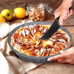 Tårtspadar-Tandade konditorivaror i plast för tårta, sockerkaka, portionering