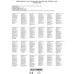 Ölkranar-Tappkran med flödesreglering, tappkran öl, guld, TOPP!, ganglangd:35 mm