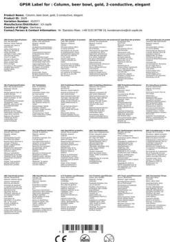 Tapptorn guld 2-vägs, elegant, "toppkvalitet!"