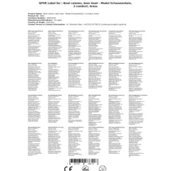 Tapptorn, svanhalsmodell, 2-rör, mässing