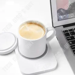 Tassvärmare - TECH DISCOUNT - Intelligent termostatiskt underlägg - 3 hastighetsinställningar - USB - Enkel design