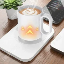 Tassvärmare - TECH DISCOUNT - Intelligent termostatiskt underlägg - 3 hastighetsinställningar - USB - Enkel design