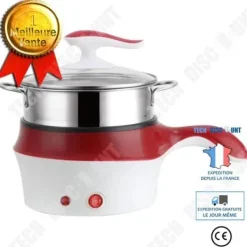 TD® elektrisk stekpanna, non-stick botten i rostfritt stål Liten multifunktionell elektrisk stekpanna