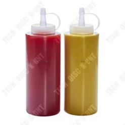 TD® genomskinlig köksplastsåsflaska 360ml precisionscoulispäron dispenserflaska ketchup grillmajonnäs