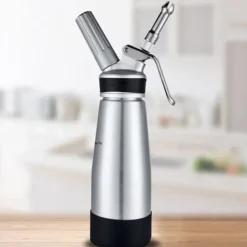 Spritspåsar-TD® Gräddpistol 500ML gräddpistol i silikon helt i aluminium Gräddpistol av silikon i aluminium Chokladkaka