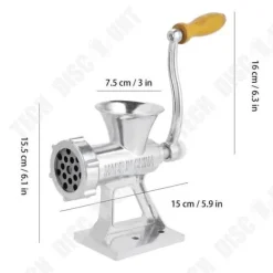 TD® Hushålls aluminiumlegering Manuell köttkvarn Köttkryddor Malverktyg Köksredskap