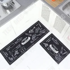 Mattor & Galler Till Diskhoar-TD® Köksmatta Framför Diskbänk - 2 Styck Maskintvättbar Anti-halk Absorberande Köksmatta 40 * 60+40 * 120cm Beständig