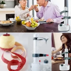 TD® Multifunktionell elektrisk skalmaskin Blad Frukt Grönsakssnidning Snabb Kök Förbered Ät Effektiv Skalare pe