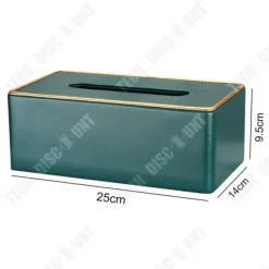 Pappersnäsdukar-TD® Pump Box Nostalgisk Tissue Box Mörkgrön Stor Tissue Box Phnom Penh Hotel Restaurant Servettlåda