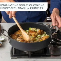 Tefal Kokkärl-Jamie Oliver Cook's Classics HA-grytan med glaslock 30 cm/5,4 L, svart