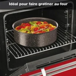 Tefal Köksutrustningsset-L6789102 Ingenio Extreme 15-delade köksredskapsset - Brown Stone Effect - Tillverkad i Frankrike