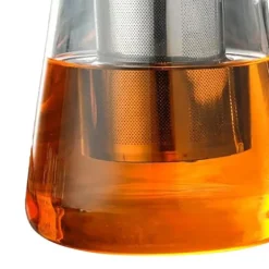 Kaffe- & Tekannor-Tekanna av glas - 1300 ml kapacitet, värmebeständigt, ergonomiskt handtag - perfekt för lösblad och blommande te